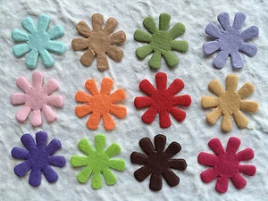 120 Flowers Lot Sampler Mulberry Paper diecut flower Assortment scrapbook cards - Picture 1 of 6