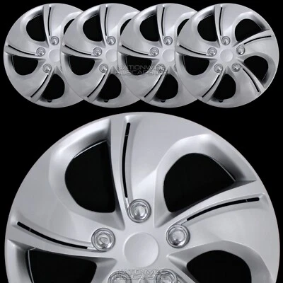 Tapacubos de 15" a presión para Honda Civic 2001-2015 4 cubiertas de rueda completas ruedas de acero Foto 1 de 4