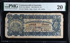 Commonwealth of Australia 5 Pound PMG 20 R38a-b - Picture 1 of 2