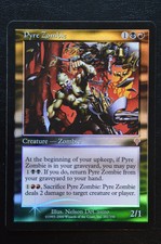 Magic The Gathering MTG PYRE ZOMBIE FOIL Invasion LP Lightly Played