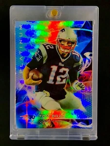 TOM BRADY SILVER PLATINUM REFRACTOR Topps Holo New England PATRIOTS - Picture 1 of 6