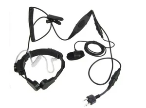 LARINGOFONO AURICULAR PARA MIDLAND E INTEK CON DOBLE PTT PROFESIONAL / MILITAR - Imagen 1 de 4