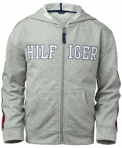 New Tommy Hilfiger Girls Zip-Up Logo Hoodie Choose Size MSRP $47.50 - Picture 1 of 3