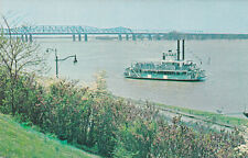 Memphis Queen II Riverboat Mississippi River Memphis Tennessee Postcard 1960's