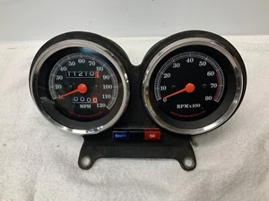 Harley OEM FXR/FXRS (82-94) Speedometer & Tachometer / indicator/ mount - 11K - Picture 1 of 9