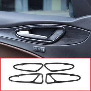 ABS Fibre Car Interior Door Handle Frame Cover Trim For Alfa Romeo Stelvio 17-20 - Picture 1 of 8