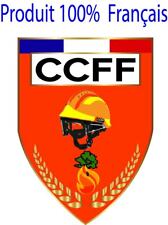 Autocollant CCFF Comités Communaux Feux de Forêts, écusson pare-brise voiture  