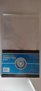 (100) CSP Resealable Graded Comic Book Bags 2 mil NIP 9"x14" w/ 1 1/2" flap - Picture 1 of 2