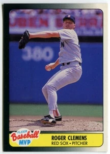 1990 Fleer Baseball MVP #8 Roger Clemens Boston Red Sox - Picture 1 of 2