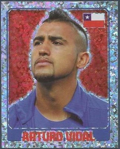 TOPPS INGLATERRA 2014- #100-CHILE-ARTURO VIDAL-LÁMINA PLATEADA - Imagen 1 de 1