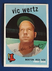 1959 Topps Baseball #500 Vic Wertz - Boston Red Sox - EX+
