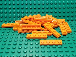 ** 25 CT LOT ** Lego NEW orange 1 x 4 plate pieces Lot of 25 (A-190) - Picture 1 of 1