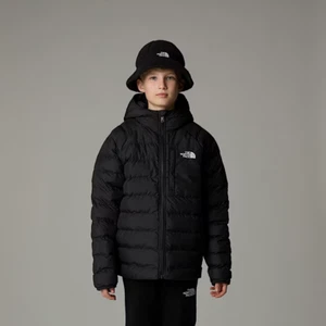 The North Face Boys Reversible Perriti Jacket Black Padded Coat Hooded Winter - Picture 1 of 8