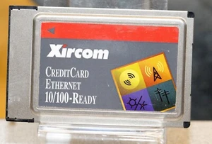 Scheda pc vintage Xircom Ethernet pronta 10/100BaseT 3ECB-100TX PCMCIA - Foto 1 di 2