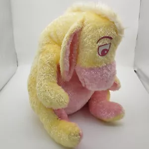 Disney Store Winnie the Pooh Large EEYORE Pink Yellow Pastel Sparkle Plush 18" - Picture 1 of 8