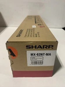 Genuine Sharp Color Toner Cartridge MX-62NT-MA Magenta NEW - Picture 1 of 3