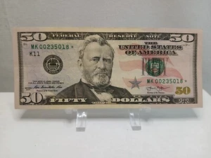 2013 $50 Franklin MK 00235018* Star U.S Currency Federal Note Dallas 640K Print - Picture 1 of 4