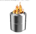 Toread  15.7” Portable Stainless Steel Fire Pit, Smokeless Fire Pit