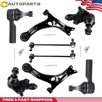 8x Front Lower Control Arm Tie Rod End For 2003-2008 Toyota Matrix Pontiac Vibe - Image 1 of 4