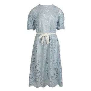 Maje Women's Dress Size 36 FR / S Belted Embroidered Floral MFPRO02349 - Picture 1 of 8