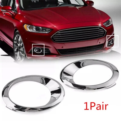 Paar Chrom Stoßstange Nebelscheinwerfer Blende Ringe für Ford Mondeo 2013-2016 - Bild 1 von 4