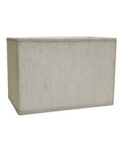 Rectangular Drum Lampshade (10x16) (10x16) x 11 Softback Textured Oatmeal - Picture 1 of 6