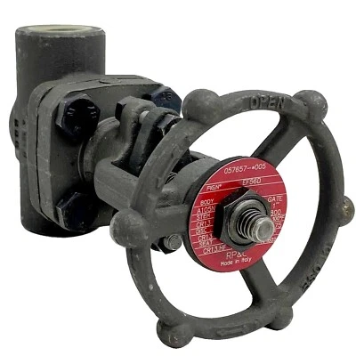 RP&C EF56D 057657 Threaded Cabon Steel 1.0" Gate Valve - Image 1 of 4