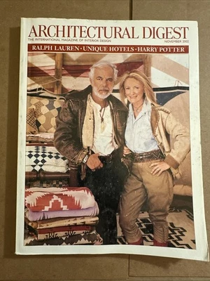 Architectural Digest Magazine November 2002 Ralph Lauren Harry Potter - Image 1 of 4
