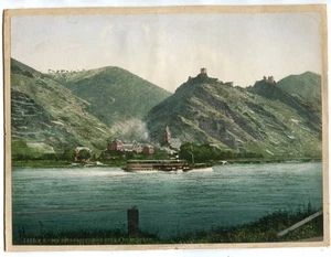 Uraltes Groß-Foto Kamp-Bornhofen am Rhein,Feindliche Brüder um 1900 - Picture 1 of 1