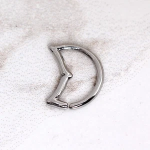 316L Stainless Steel Annealed Dolphin Tale Ring - Picture 1 of 3