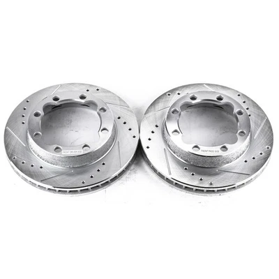 PowerStop Evolution Drilled Slotted Rotors Pair Front For Chevrolet K2500 - Image 1 of 3