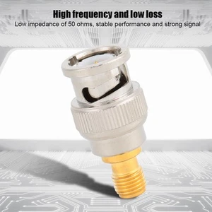 5pcs SMA-F To BNC Male Pure Copper Connector Low Impedance Of 50 Ohms SMA-F To - Zdjęcie 1 z 11