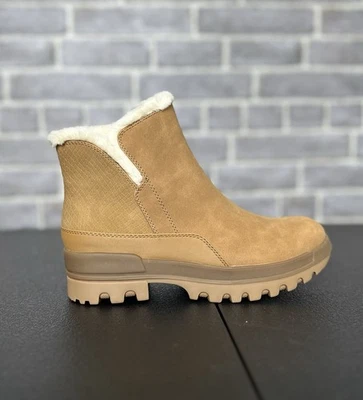 BareTraps Noemi Cognac Cold Weather Ankle Booties Womens 6 M Faux Fur Cozy - Image 1 of 4