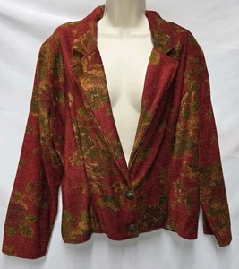 Vintage bemalte Pony Jacke Gobelin Western Bohemian Artsy Hippie Chic Gr. M/L - Bild 1 von 8