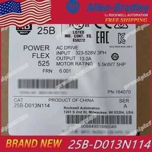 Allen-Bradley 25B-D013N114/A PowerFlex 525 5,5 kW 7,5 PS AC-Antrieb 25BD013N114 - Bild 1 von 5
