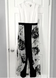 Schicker Alex B. Nites Damen Jumpsuit Gr. 4 Stretch Gummibund Blumen Fairycore - Bild 1 von 9