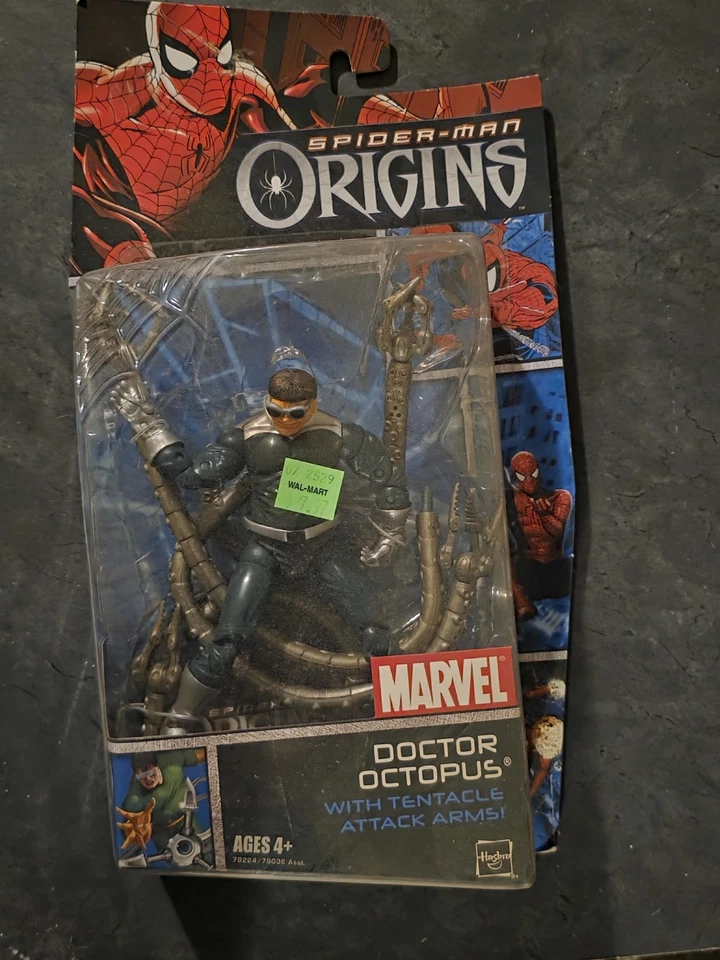 Hasbro Spider-man Origins Doctor Octopus com braços de ataque tentáculo NOVO MOC - Imagem 1 de 2