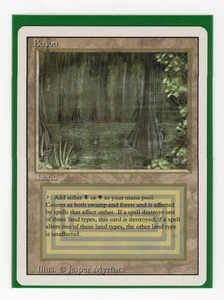 RARE "Bayou" Dual Land Card, LP/NM Magic the Gathering 3ED Revised Edition MTG - Picture 1 of 3