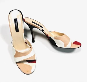Burberry Heels Mules Size 40 Multi-color - Picture 1 of 7