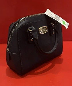 Michael Kors Navy Saffiano Leather Convertible Satchel Bag - Picture 1 of 6