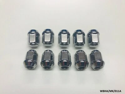 10x Chrome Wheel Nut for Caliber /Jeep Compass Patriot MK 2007-2017 WBHA/MK/011A - Image 1 of 4