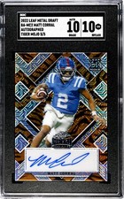 2022 Leaf Metal Draft Matt Corral TIGER MOJO AUTO 5/5 BA-MC2 SGC 10