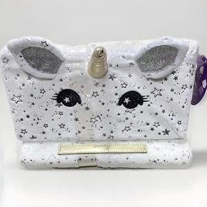 Tablet Holder Pillow - White Unicorn Sparkle Kids - Easy iPad Holder, Brand New - Picture 1 of 8