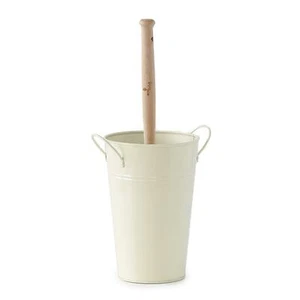Eco Living Plastic Free Toilet Brush & Cream Holder Set - Picture 1 of 4