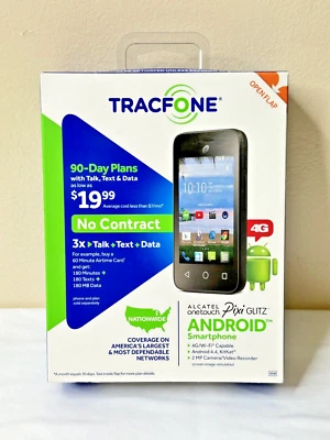 Tracfone Alcatel Onetouch Pixi Glitz 4G Android Smartphone A463BG - BRAND NEW! - Image 1 of 4