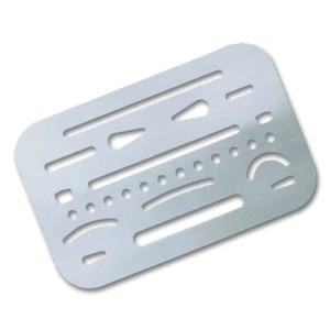 Radierschablone aus Metallfolie zum präzisen Radieren und Korrigieren - Bild 1 von 1