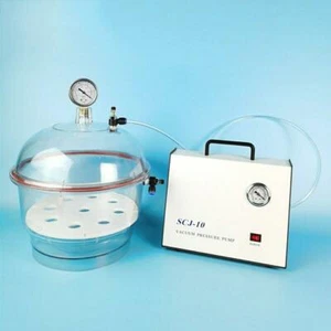 Secador al vacío de plástico de policarbonato de 150 mm con bomba de vacío sin aceite 220 V 10 L/MIN - Imagen 1 de 8