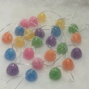 Gumdrop 24 pc Mini Sugar Coated Fake candy Christmas Tree Ornaments, miniature - Picture 1 of 3
