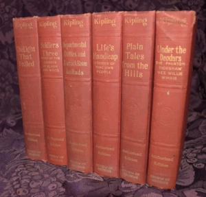 Lot of 6 Volume Set Rudyard Kipling Works 1913  Doubleday Page Review of Reviews - Bild 1 von 17