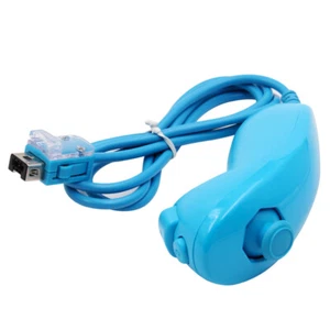 For Wii Game Controller Joystick Left Hand Curved Game Handle Controller Nunchuk - Picture 1 of 16